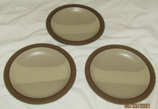 Heath Ceramics Rare Set Of 3 Birch Shallow Bowls Or Plates 7.  25 "