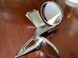 Rare/hard To Find Vintage Passing Eye Mirror Chrome Late 1940’s To Early 1960’s
