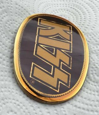 Vintage & Rare Pacifica 1970S Aucoin Mgt (1978 KISS GOLD PRISM BELT BUCKLE) 2
