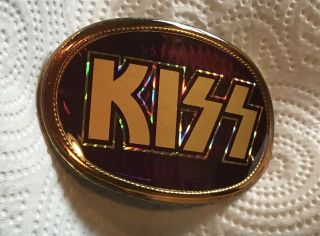 Vintage & Rare Pacifica 1970S Aucoin Mgt (1978 KISS GOLD PRISM BELT BUCKLE) 3