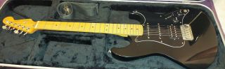 Fender Prodigy Stratocaster 1991 Rare Vintage Black Electric Guitar