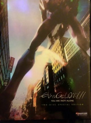 Evangelion 1.  01: You Are (not) Alone (dvd,  2 - Disc Set,  Insert) Rare Vg Shp