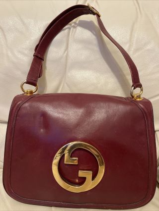 Rare Vintage Gucci Leather Blondie Gg Shoulder Bag Purse