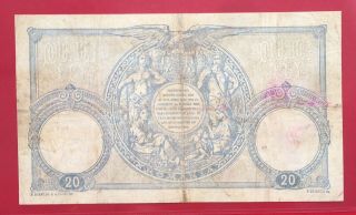 Romania 20 Lei - 23 Ianuarie 1908 P 16 Rare banknote 2