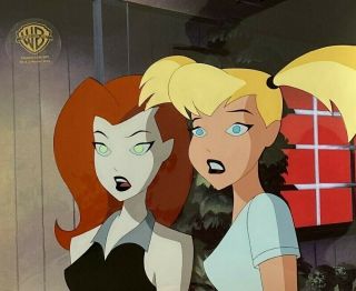 Bruce Timm Rare Poison Ivy & Harleen Cel Girls Nite Out Close Up Btas Wb