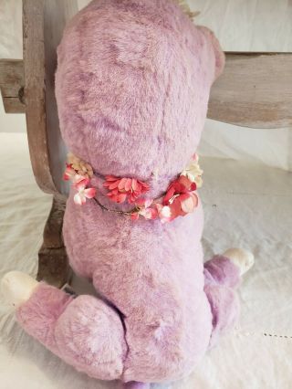 Vintage Rushton Purple Cow Rubber Face Stuffed Animal Plush RARE 5