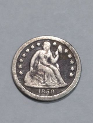 1859 - S Seated Liberty Dime Very Rare 60k Mintage