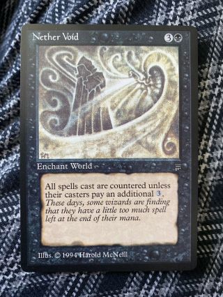 1 X Lightly Played Magic The Gathering Mtg English Legends Nether Void Card