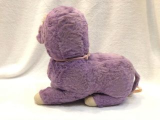 Rushton Company Vintage Purple Cow Rubber Face Stuffed Animal Plush RARE 3