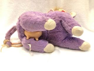 Rushton Company Vintage Purple Cow Rubber Face Stuffed Animal Plush RARE 4