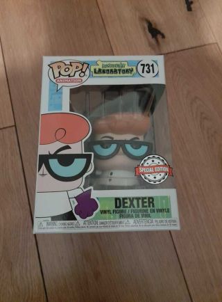 Funko Pop Dexter Special Limited Edition Cartoon Network Rare Htf Vaulted Figure
