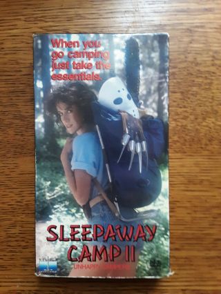 Sleepaway Camp 2 Unhappy Campers 1988 Rare Horror Vhs Slasher Nelson Ent