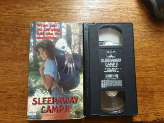 Sleepaway Camp 2 Unhappy Campers 1988 RARE Horror VHS Slasher Nelson Ent 2
