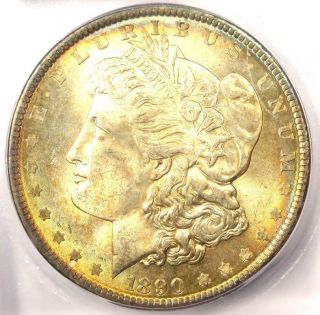 1890 Morgan Silver Dollar $1 - Icg Ms65 - Rare Date In Ms65 - $1,  380 Guide Value