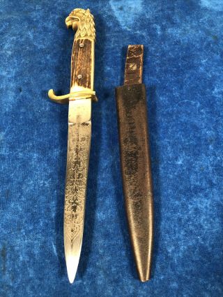 Rare Ww1/ww2 German Trench Knife W Sheath 852