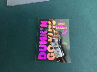 1998 - 99 Tim Duncan Ex Skybox Dunk’n Go - Nuts 4 Dg Rare