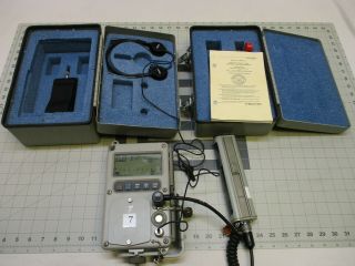 " Rare " Radiation Detection Survey Meter Geiger Counter Navy Radiac Set An/pdq - 1