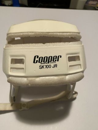 Rare Vintage Cooper Hockey - Hurling Helmet Sk100 Jr White