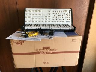 Korg Ms - 20 Mini Semi - Modular Analog Synthesizer Rare White Color W/ Box