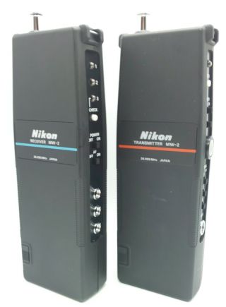 Rare Nikon Mw - 2 Receiver ＆ Transmitter Set Remote Control Transceiver