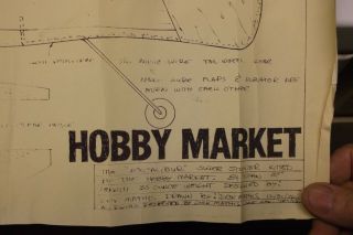 Old Rare - Hobby Market - - Excalibur - Balsa - Profile Stunt - C/line Model Air Kit