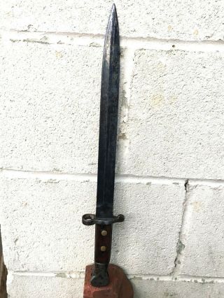 Rare Antique British P 1888 Lee Metford Bayonet Victorian Dirk No Sword Rapier