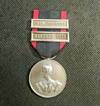 Portugal Very Rare Military Silver Medal Order Campaigns Of The Portuguese Army