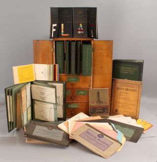 RARE Antique Complete Warner Paper Stationary Envelope Salesman Sample Cabinet 2