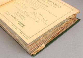 RARE Antique Complete Warner Paper Stationary Envelope Salesman Sample Cabinet 6