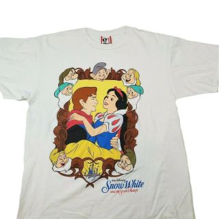 Vintage Disney Snow White Seven Dwarves And Prince Rare Xl Tshirt 1990 90s