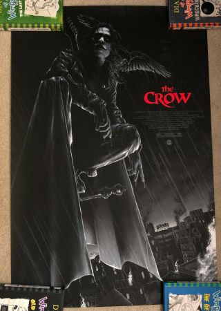 Matt Ryan Tobin The Crow Poster Mondo Variant Print Brandon Lee Rare