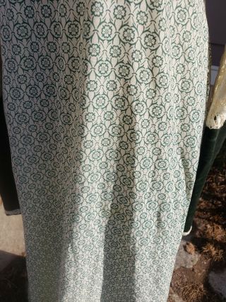 Rare Vintage 1970s Gunne Sax Midi Dress green velvet Floral sz 11 5