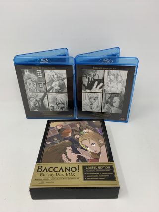 Baccano Blu - Ray Disc Box Limited Edition All 16 Episodes Rare (aniplex,  2010)