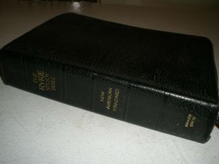 Rare American Standard Bible Cowhide Leather Ryrie Study NASB 1978 2