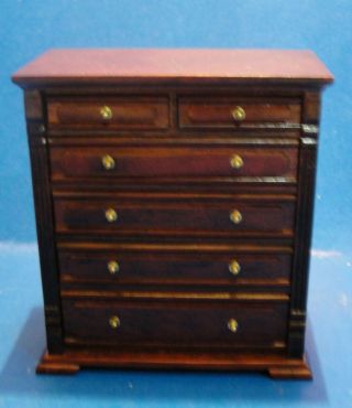 Dollhouse 6 - drawer chest X - acto Coronation series rare from 1970 ' s 1/12 2