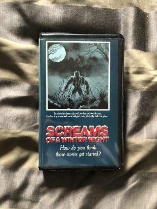 Screams Of A Winter Night Vhs Clamshell Release Vci Home Video Grail Rare Horror