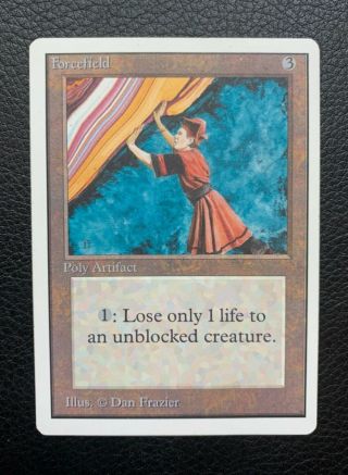 Mtg Magic The Gathering Unlimited Vintage Forcefield Near Very Rare