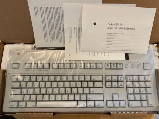 Apple Extended Keyboard Ii Adb Factory Box Vintage Rare M0312 M3501