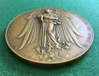 antique and rare bronze medal made by João da Silva,  1949 3