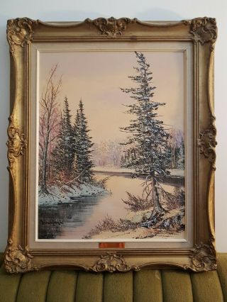 Cole Bowman Canadian Oil Painting Muskoka Vintage Landscape Signed Rare