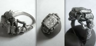 Rare Renaissance Knights Silver Ring From The Sovereign Military Order Of Malta