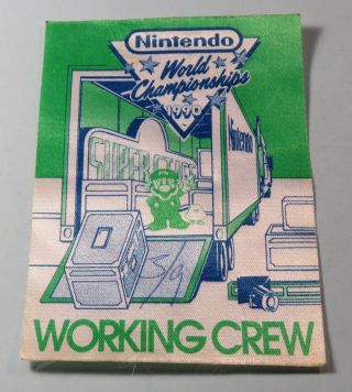 1990 Nintendo World Championship Crew Pass Mario Stage Rare