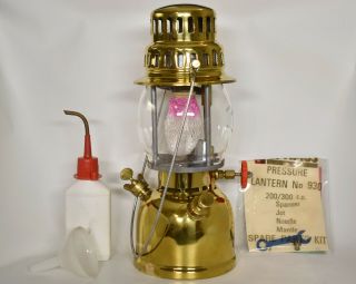 RARE Vintage Optimus 930 250/300 C.  P.  Brass Kerosene Lantern Zimbabwe 5