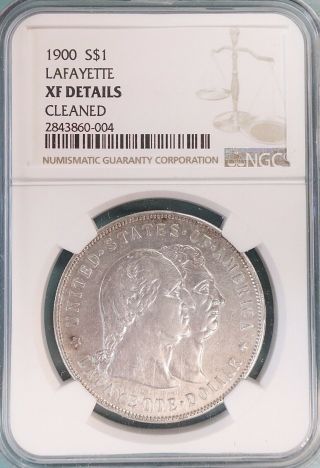 1900 Lafayette Silver Dollar $1 - Ngc Xf Details - Rare Certified Coin