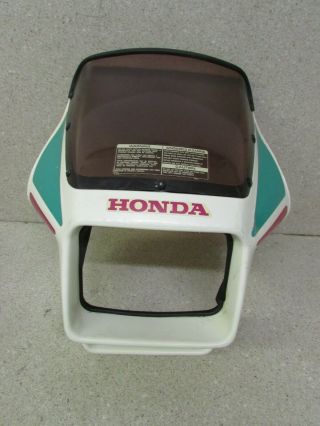 1990 90 Honda Ns50f 50 Oem Front Cowling Fairing W/ Windshield Rare