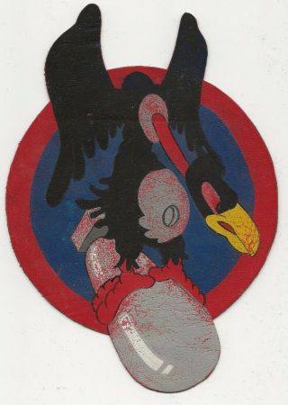 On Leather Rare 587th Bomb Squadron 394th Bomb Group A - 2 Flight Jacket Patch