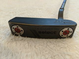 Rare Scotty Cameron Select Newport 1.  5 Black Must Putter 35 " With Two Shafts