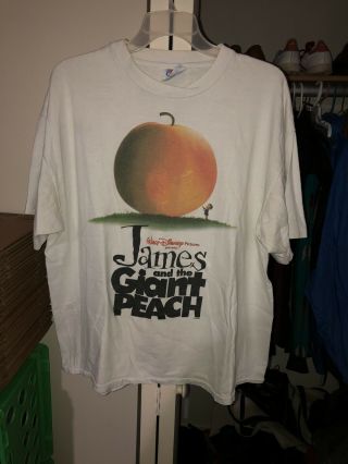 Vintage 1996 Disney James And The Giant Peach Movie Promo T Shirt Sz Large Rare