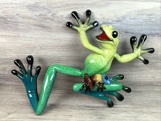 Rare Kitty ' s Critters Wall Hanging Frogs 2002 Lucy And Lil ' Ricky LARGE Retired 3