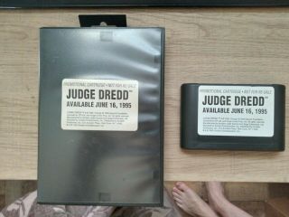 Judge Dredd (sega Genesis,  1995) Not For Resale Demo Prototype W/ Case Rare